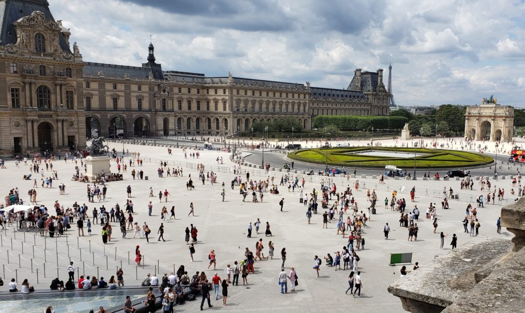 Courtyard at the Louvre, Paris, France, Summer Three-City Tour