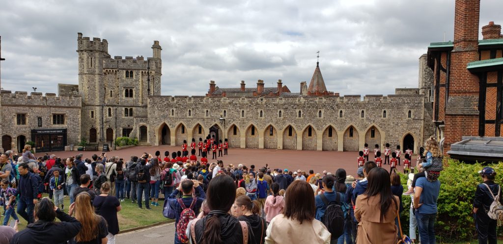 Changing of the Guard at Windsor Castle, London, England, Summer Three-city tour
