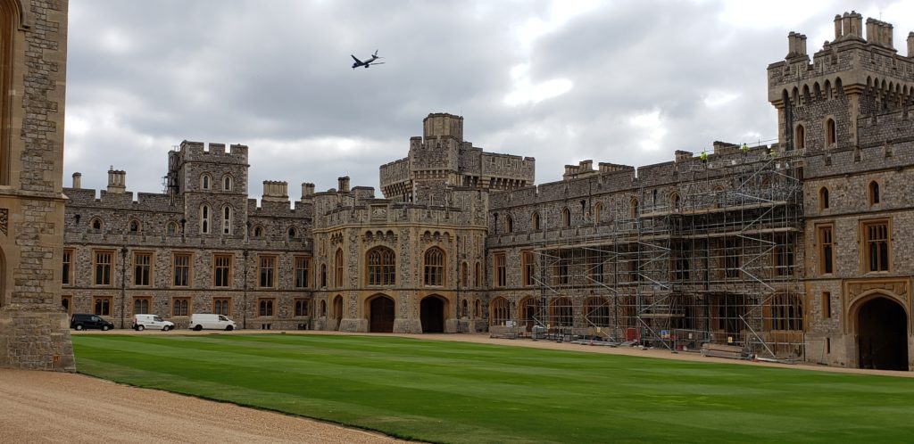 Restoration work at Windsor Castle, London, England, Summer Three-city tour