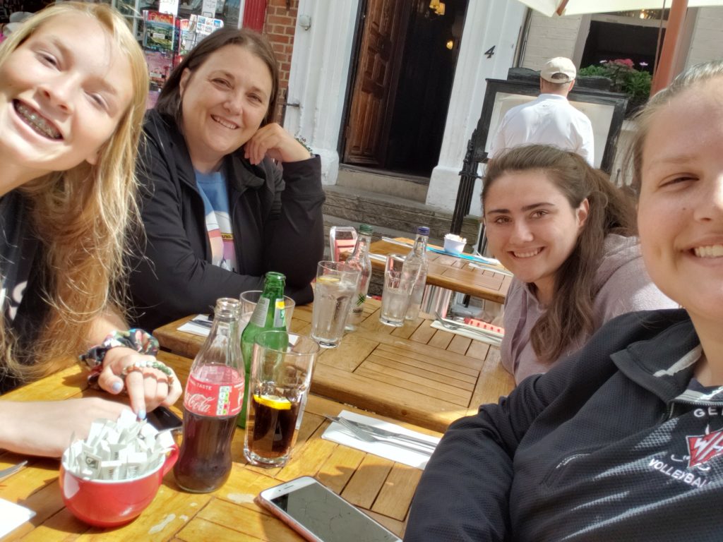 Eating at the Drury House, Windsor Castle, London, England, Summer Three-city tour